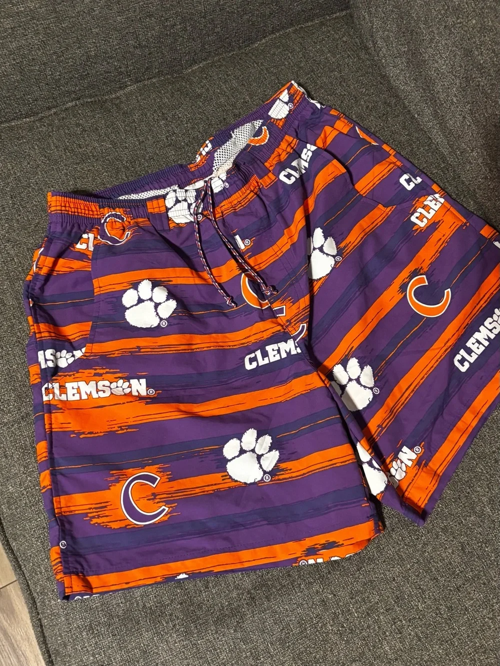 Columbia Purple & Orange Clemson Kids Athletic Shorts